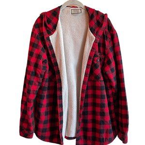Boston Traders Buffalo Plaid Sherpa Hood-XXL